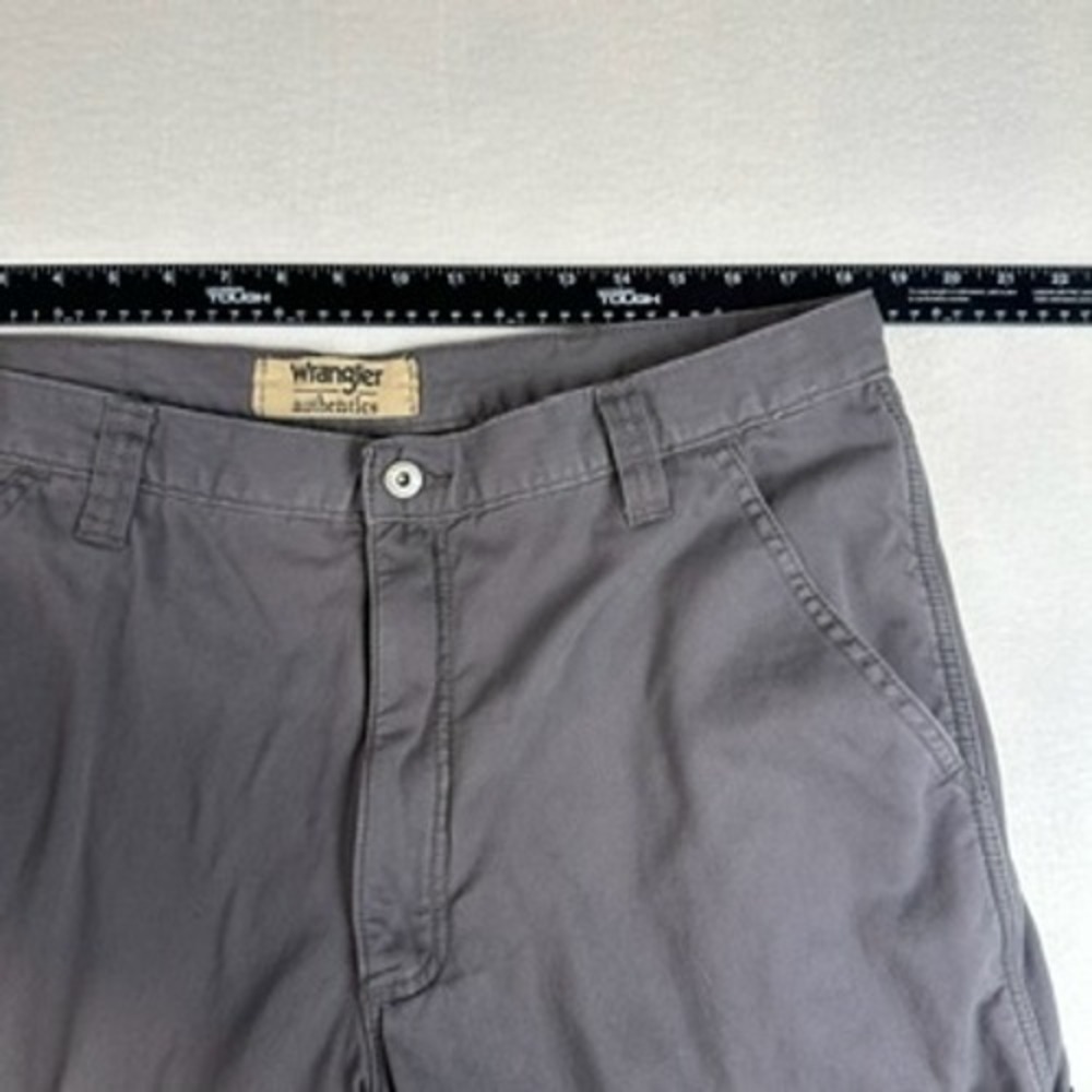 Wrangler Cargo Pants Mens 36x32 Gray Fleece Lined Outdoor Workwear Gorpcore - Picture 9 of 11